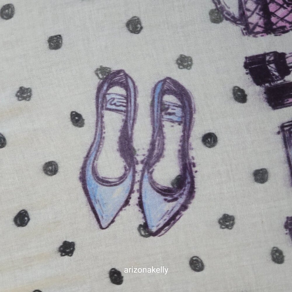 Cashmere & Silk Scarf- Shoes, Makeup, Watches, Glasses, Handbags Alberotanza - Picture 6 of 16